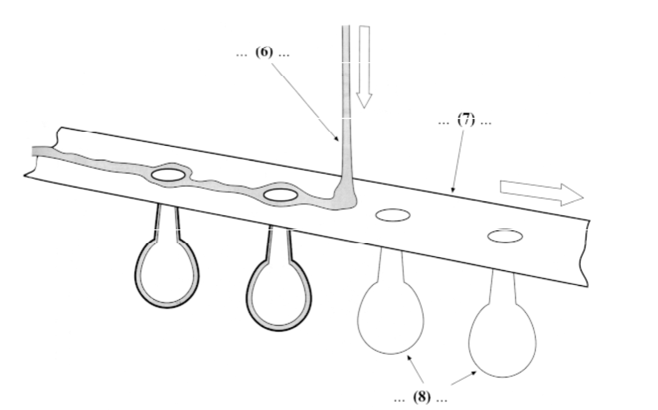 the principle of Coming’s ribbon machine